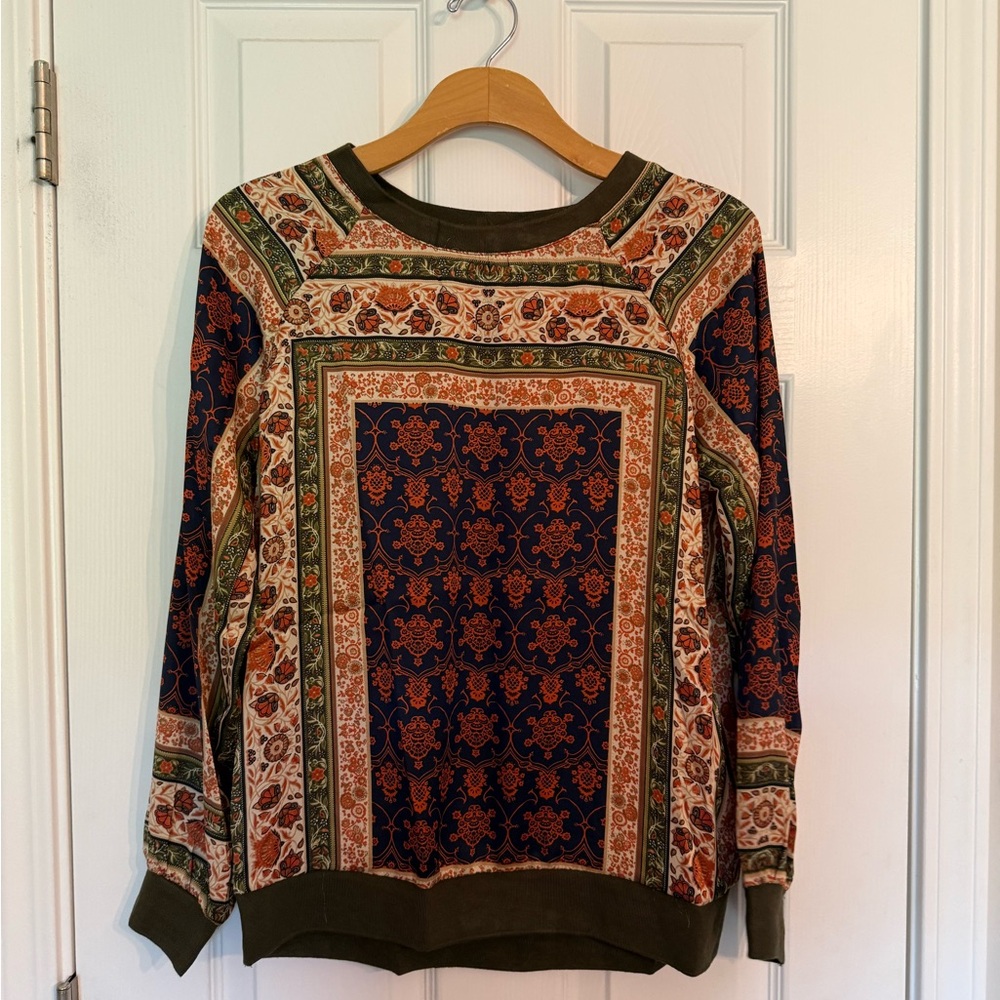 New w/ tags Kori Olive Pattern Long Sleeve